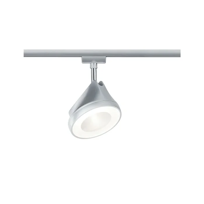 1-Phasen LED Schienenspot URAIL ARENA, 230V, 15W 2700K 1180lm 84�, dimmbar, Metall, Chrom matt / Chrom