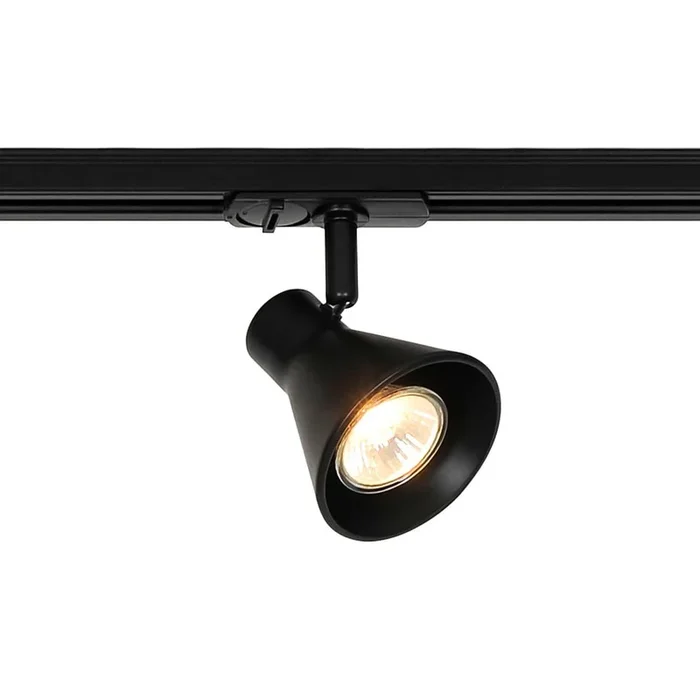 1-Phasen Strahler EIK LINK Schienensystem, GU10, IP20, dimmbar, schwarz