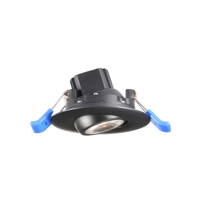 2″ Eyeball Gimbal Recessed LED Ceiling Light – 5 Watt – 430 Lumens – 4100K – Black Finish