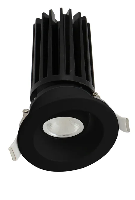 2″ Round Gimbal Black Recessed LED Ceiling Light – 11 Watt – Dim to Warm 3000-1800K – 900 Lumens