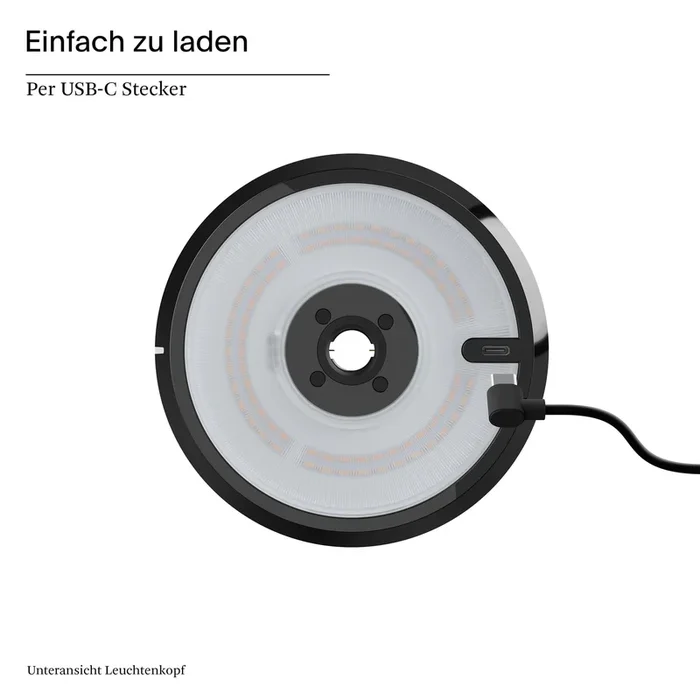 Akku-Pendelleuchte, MAHINA, LED/2,2W keramikschwarz