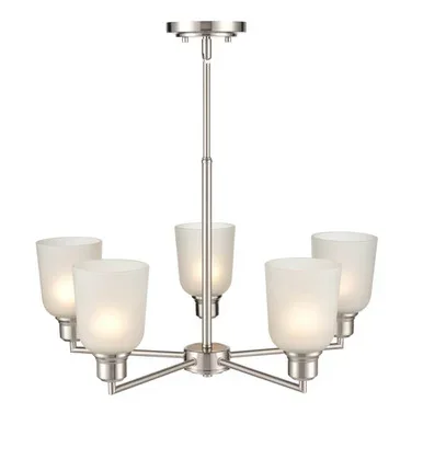 Amberle Five Light Chandelier (2815-BN)