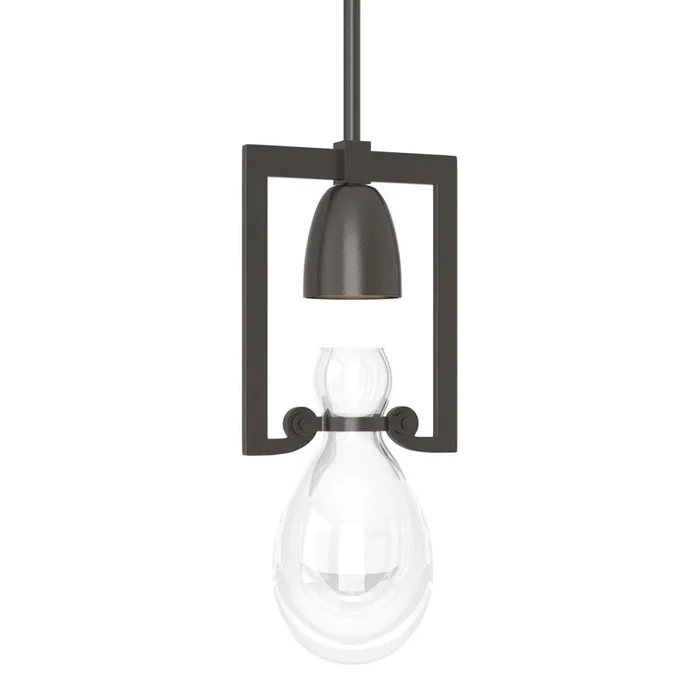 Apothecary Mini Pendant 1-Light Clear Glass (ZM) in Oil Rubbed Bronze187520-SKT-MULT-14-ZM0572