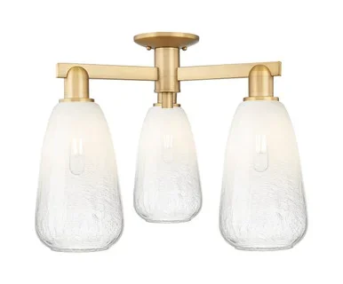 Arcadia Three Light Semi-Flush Mount (716-3F-BB-G480-6OP)