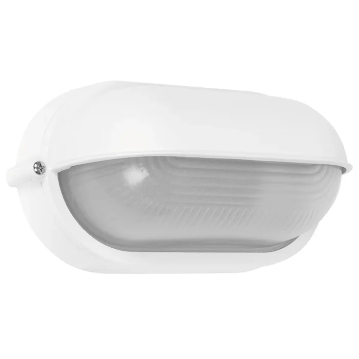 Außenwandleuchte, 1 x E27/60W, weiß/opal, Halbschale IP54