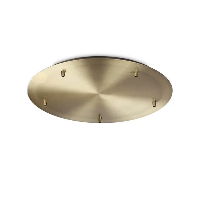 Baldachin, rund, � 46cm, 5-fach, messing