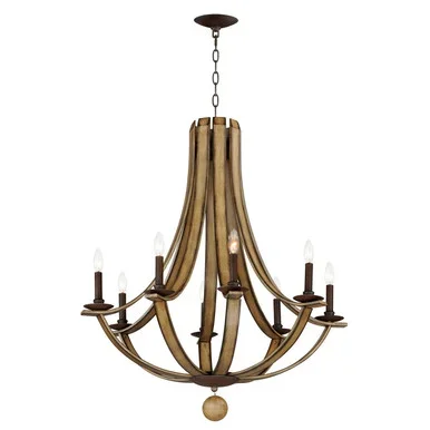 Basque Eight Light Chandelier (20348DWAR)