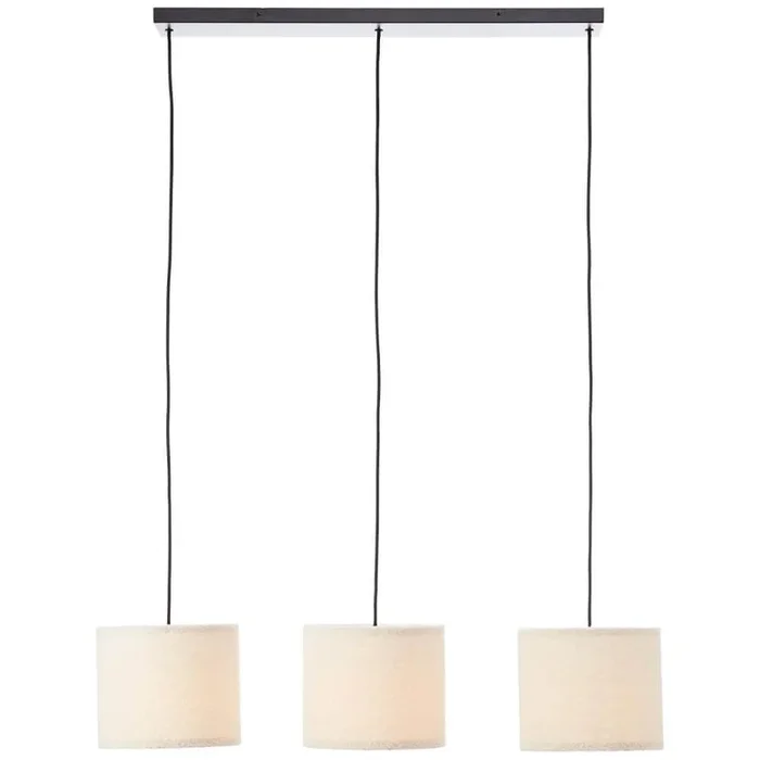 Brilliant – Cremefarbene Hängelampe Teddy 3-flammig