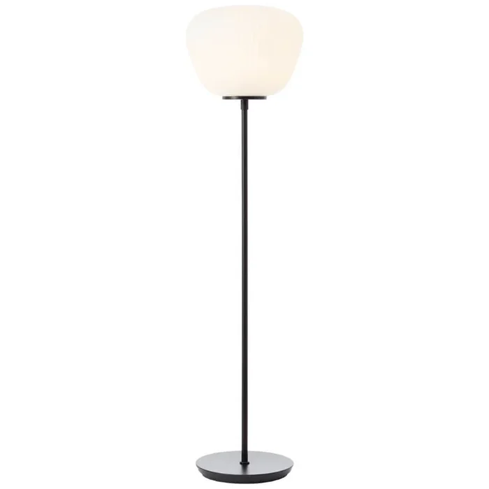 Brilliant – Stehlampe Kaizen schwarz mit weiß