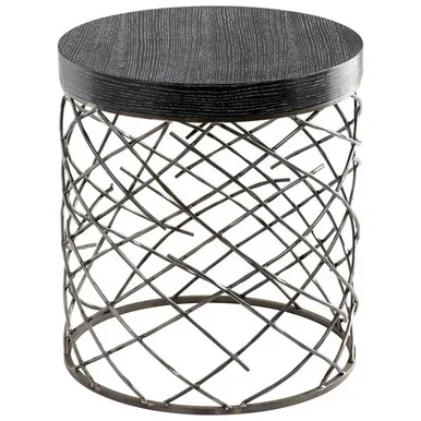 Cyan Marlow Table in Raw Steel – 05110