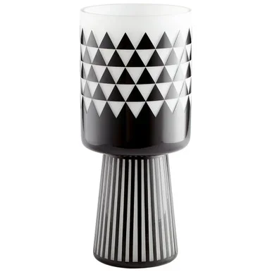 Cyan Vase in Black And White – 11092