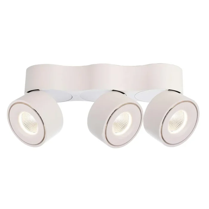 Deckenaufbauleuchte, Uni II Triple Tilt, 30 W, DIM, 3000 K, Weiß, 220-240 V/AC, 50 / 60 Hz, IP 20