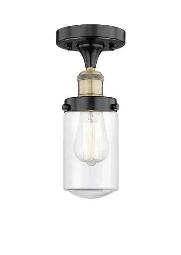 Edison One Light Semi-Flush Mount (616-1F-BAB-G312)