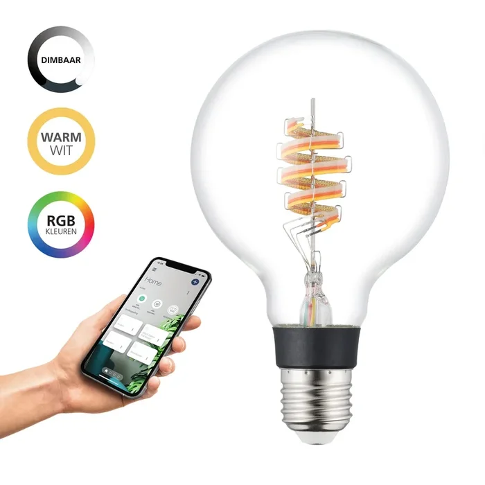 Eglo – LED-Lampenkugel Zigbee E27 4,9 W – 400 lm – 3000 K – G95