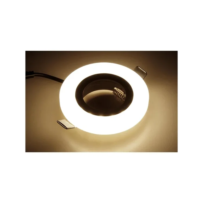 Einbaurahmen McShine mit passiver LED-Beleuchtung LED-39 rund Ø90mm Glas