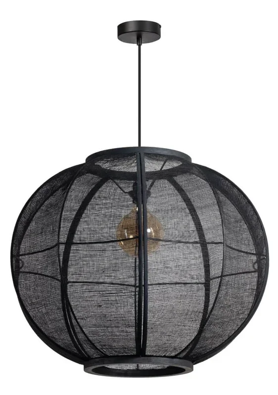 ETH – Böhmische Pendelleuchte Fabric schwarz Ø 68cm