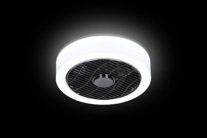 ETH – Deckenventilatorlampe The Fan 40 cm – 2700–4000 K weiß mit schwarz