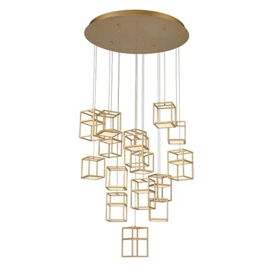 Eurofase Ferro LED Chandelier in Gold – 38259-012