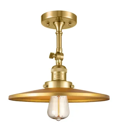 Franklin Restoration One Light Semi-Flush Mount (201F-SG-MFR-SG-12)