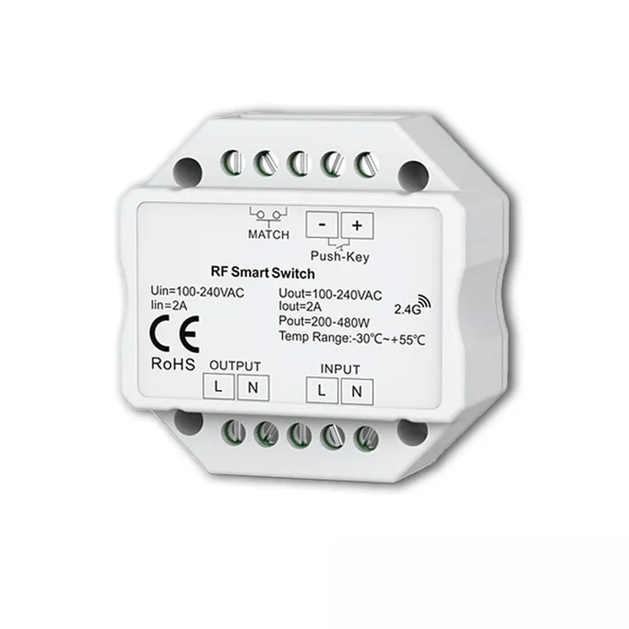 Funk-Schalter SYS-PRO RF Smart Switch + Zigbee 3.0 Push, Ausgang 230V AC / 1-10V Steuerung, max. 360 VA