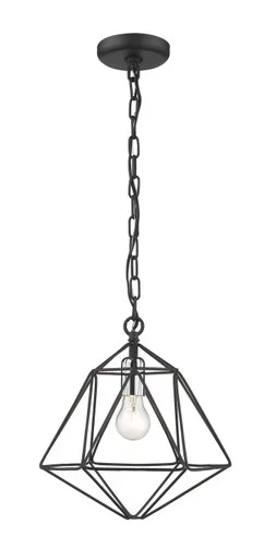 Geo One Light Pendant (918MP-MB-CH)