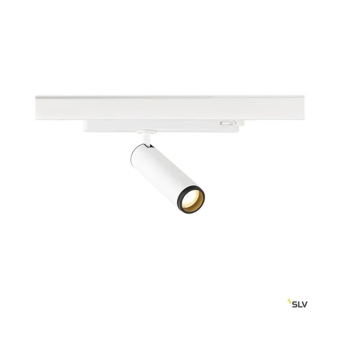 GRIP! M, 3~ Spot, zylindrisch, 2000-3000 K, 15 W, Dim-to-Warm, PHASE, 42°, weiß / schwarz