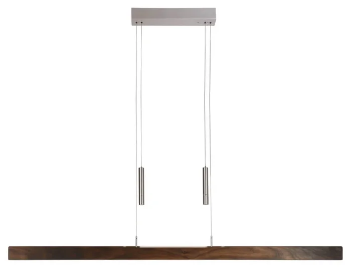 HerzBlut – Hängelampe Leonora 121 cm – Walnuss geölt