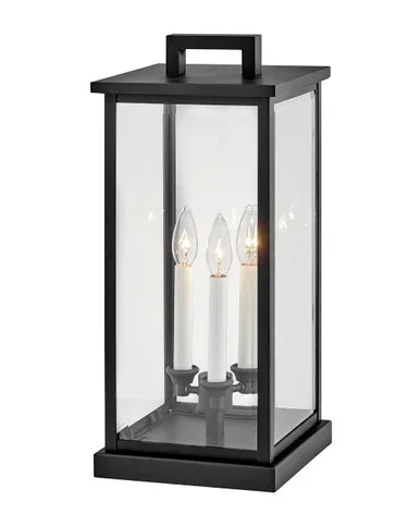 Hinkley Weymouth LED Outdoor Pier Mount in Black – 20017BK