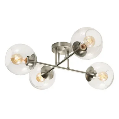 Jamie Four Light Flush Mount (JAMC24MBSN)