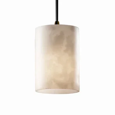 Justice Designs Clouds One Light Pendant in Dark Bronze – CLD-8815-10-DBRZ