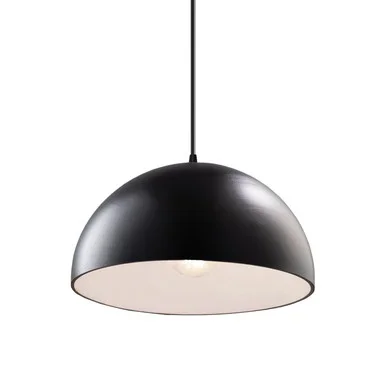 Justice Designs Radiance LED Pendant in Carbon – Matte Black – CER-6250-CRB-MBLK-BKCD-LED1-700