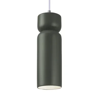 Justice Designs Radiance LED Pendant in Pewter Green – CER-6510-PWGN-CROM-WTCD-LED1-700