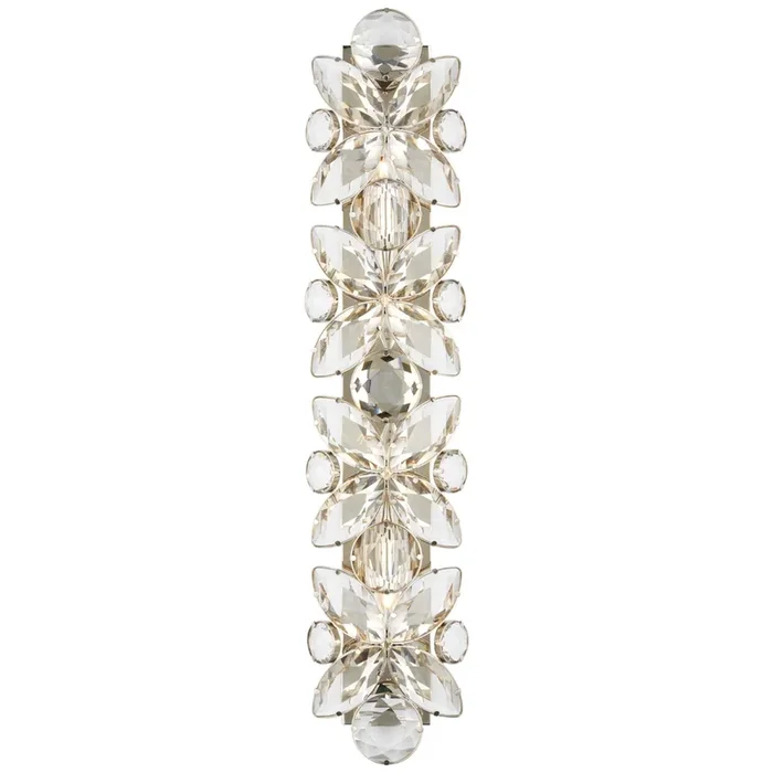 kate spade new york Lloyd 33″ Sconce in Polished Nickel with Crystal Wall Light W7.25″ x H33.25″KS 2019PN-CG