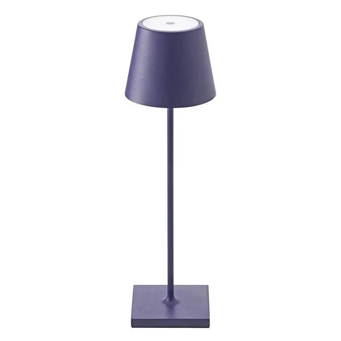 LED-Akkutischleuchte Nuindie in Pflaumenblau 2,2W 180 lm Flex Mood 2200K-2700K mit Li-Ion-Akku inkl.Easy-Connect Ladekabel IP54