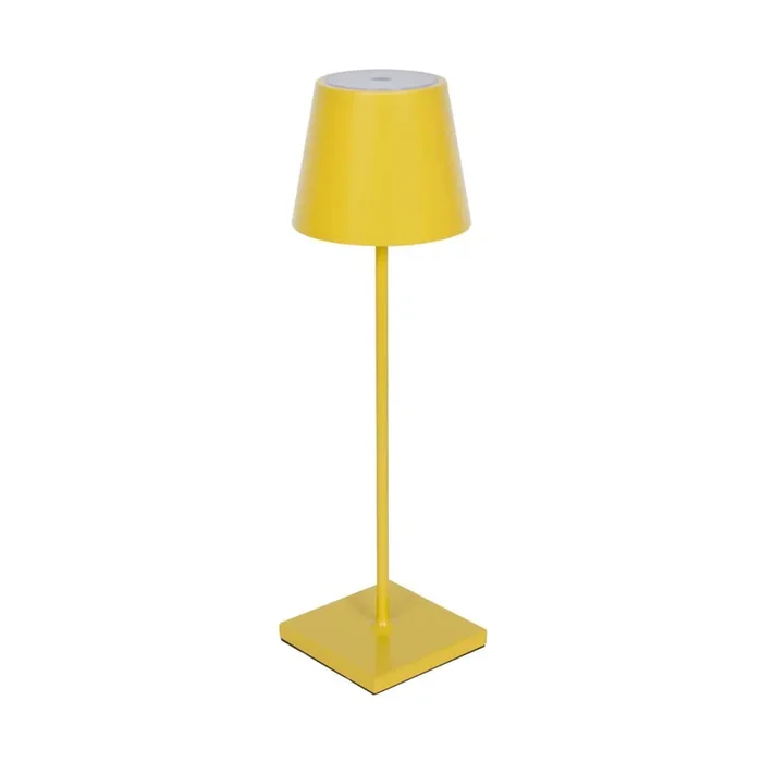 LED-Akkutischleuchte Nuindie in Sonnengelb 2,2W 180 lm Flex Mood 2200K-2700K mit Li-Ion-Akku inkl.Easy-Connect Ladekabel IP54