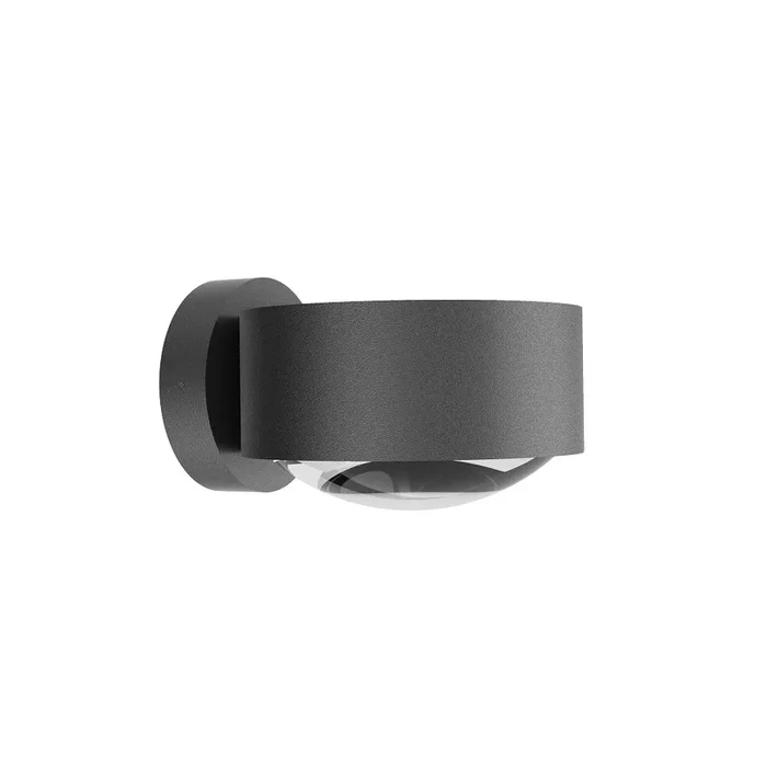 LED Au�enwandleuchte PUK MAXX WALL OUTDOOR, IP44, � 12cm, 20W 2700K, CRi 90, starr, ohne Linse, anthrazit matt