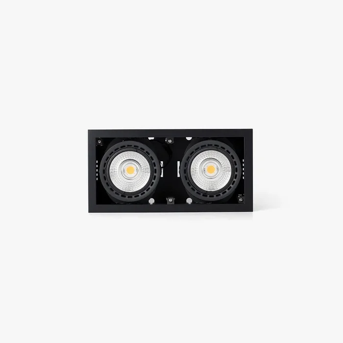 LED Deckeneinbauleuchte MINI COLIN-2 56�, 36W, 3000K, IP23, eckig, schwarz