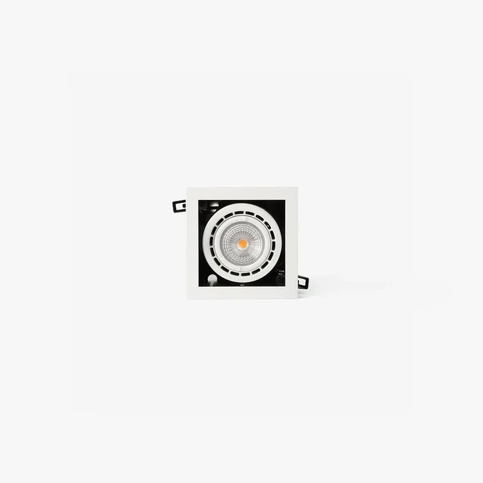 LED Deckeneinbauleuchte NANO COLIN-1 20�, 12W 3000K IP23 mit Rahmen, wei�