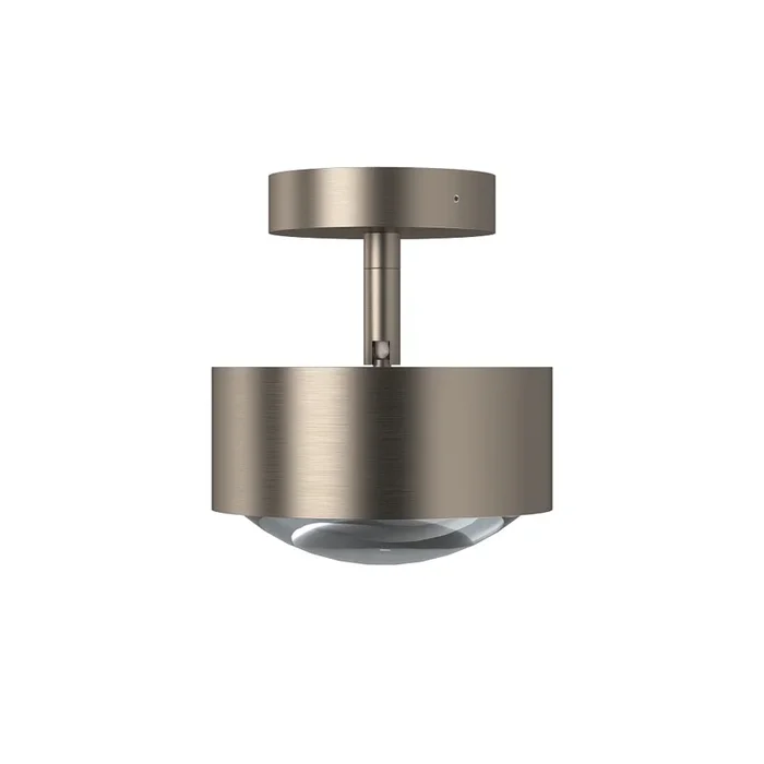 LED Deckenleuchte PUK MAXX TURN, � 12cm, 10W 2700K, CRi 90, dreh-/schwenkbar, dimmbar, ohne Linse, nickel matt