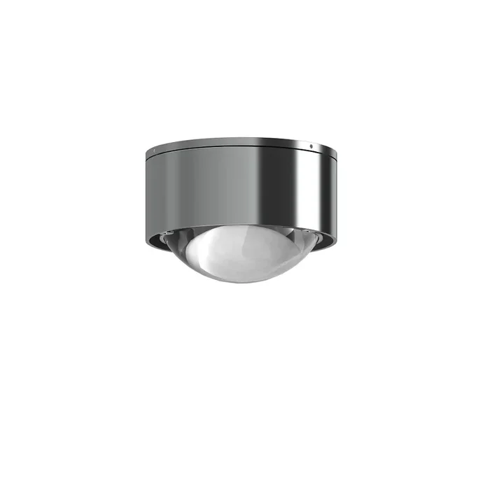 LED Downlight PUK MINI ONE 2, � 8cm, 8W 2700K, CRi 90, starr, dimmbar, ohne Linse, chrom matt