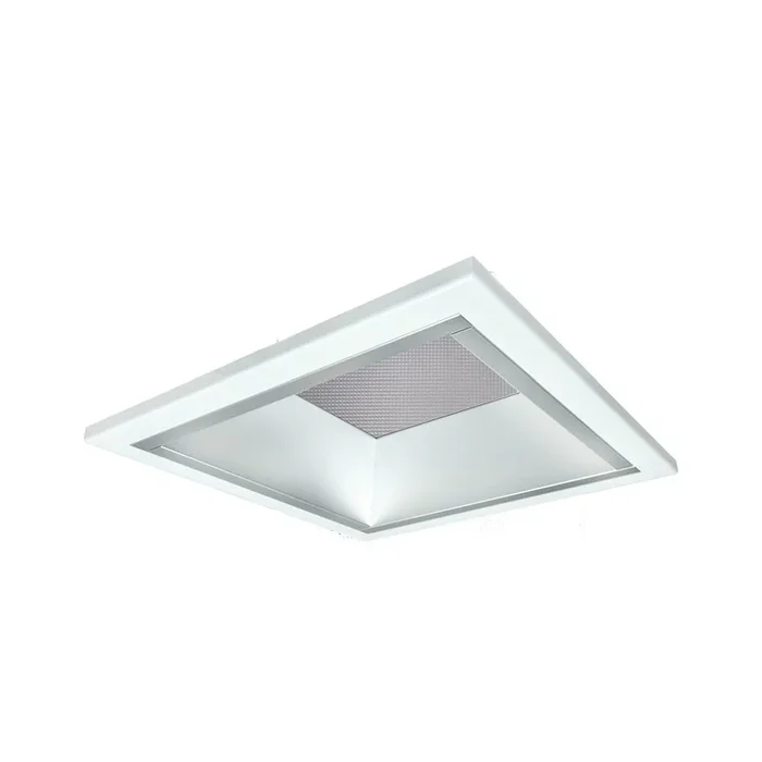 LED Einbau-Downlight, IP21 IK02, quadratisch, mikroprismatisch, UGR <19, DALI dimmbar, wei�, 22.5x22.5cm, 19W 3000K 1700lm
