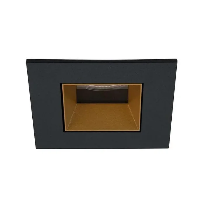 LED Einbaudownlight ALTERO-S, 33�, 8,8W, 2700K-5000K, IP44, 500mA, quadratisch, schwarz, gold