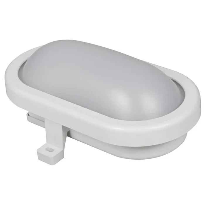 LED Feuchtraumleuchte weiß 6W 420 Lumen 4000K IP65 Ovalleuchte 170x92x70mm