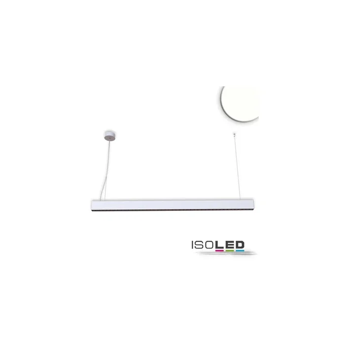 LED Hängeleuchte Raster Up&Down, 25+25W, anreihbar, UGR<6, silber, 4000K, 1-10V dimmbar