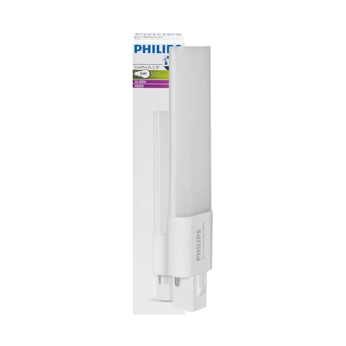 LED-Kompaktlampe COREPRO LED PL-S 4000K 5W 550lm G23/5W, opal, 2-Pin, für KVG/VVG