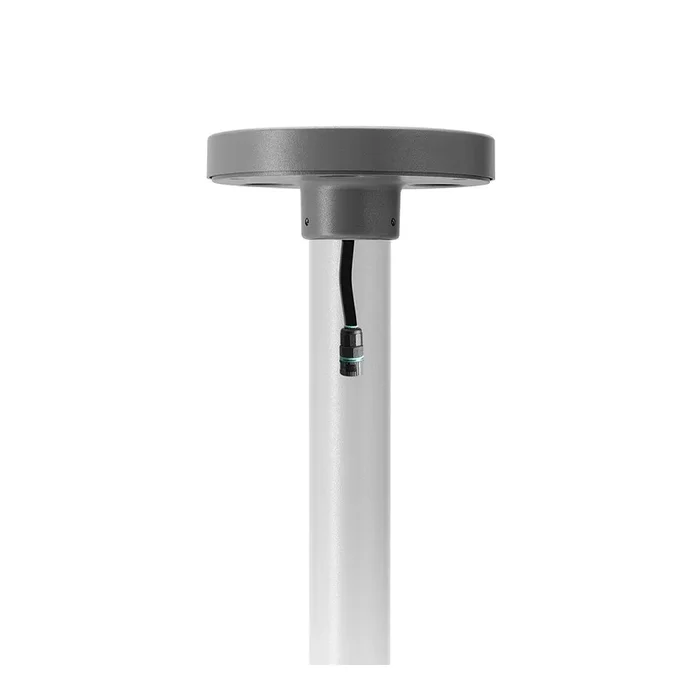 LED Pollerleuchte PADO, 20W, 3000K, 1080lm, IP65, IK05, statisch, anthrazit / Glas transparent