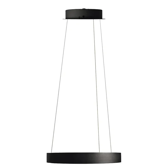 LED Ring-/ Pendelleuchte GLORIA � 40cm 30W 3000K 1400lm CRI>90 IP20 dimmbar schwarz
