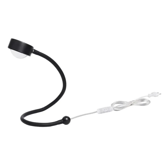 LIGHTME LED Schreibtischleuchte POWERLENS SNAKE 60�, inkl. GX53, 4,8W, 2700K, 420lm, IP20, schwarz