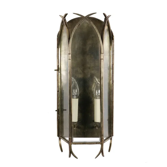 Limehouse – Antike Wandleuchte Gothic 61cm – Antikkupfer (ANT)