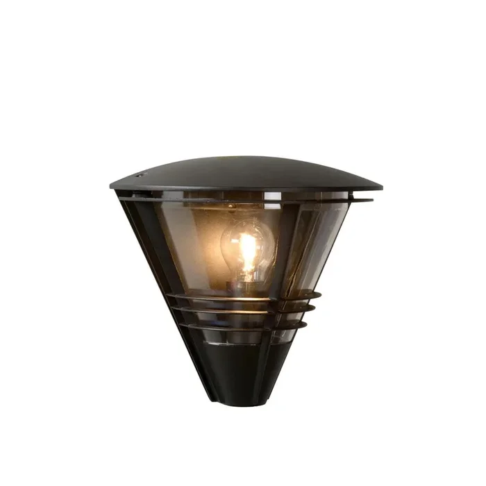 Livia wandlicht buiten 1xe27 IP44 zwart